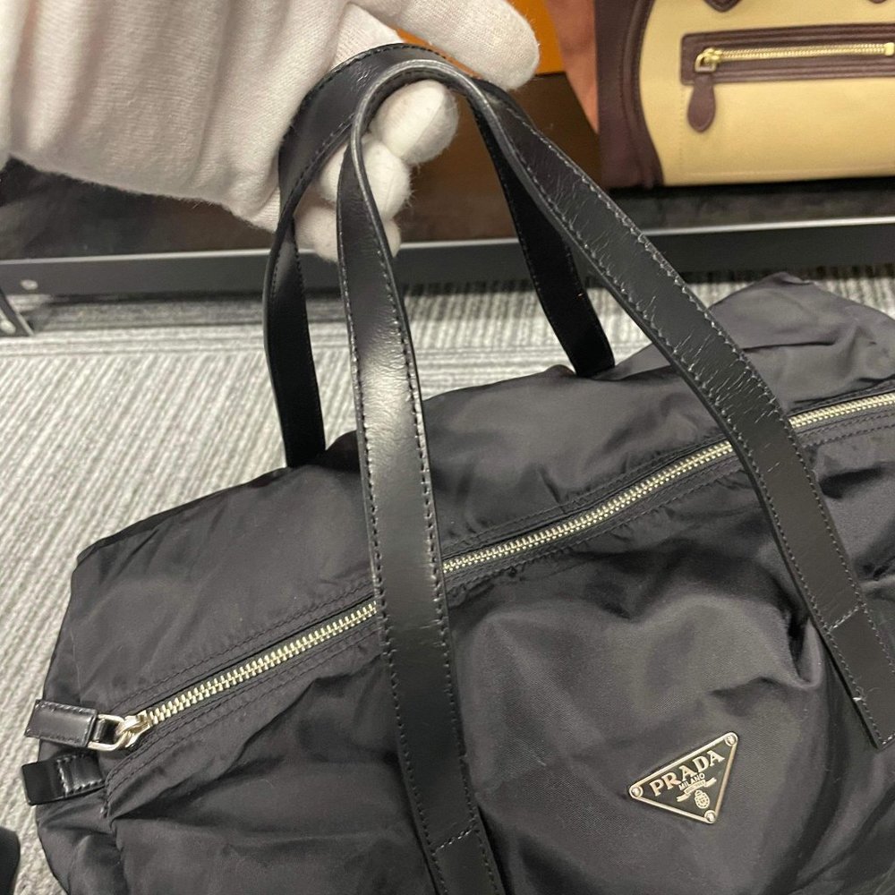 Prada Black Tessuto Boston Bag - Picture 3 of 10